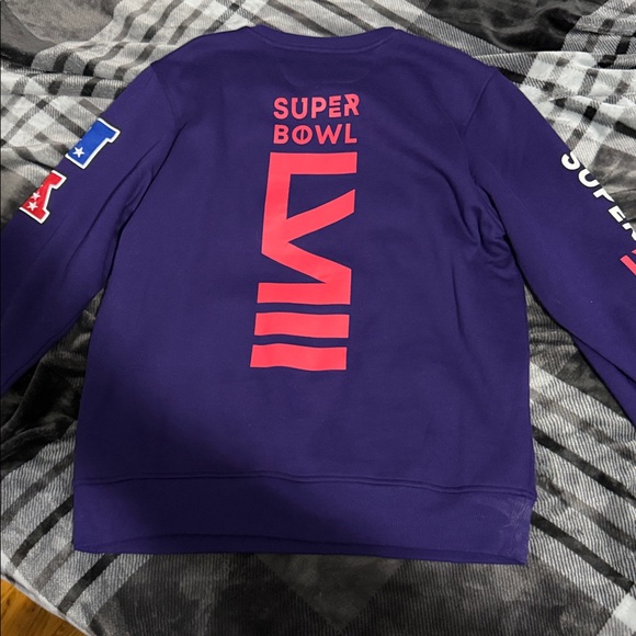 STARTER Purple Super Bowl LVIII Crewneck Sweater - Picture 3 of 3